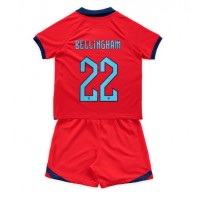 Fotbalové Dres Anglie Jude Bellingham #22 Dětské Venkovní MS 2022 Krátký Rukáv (+ trenýrky)